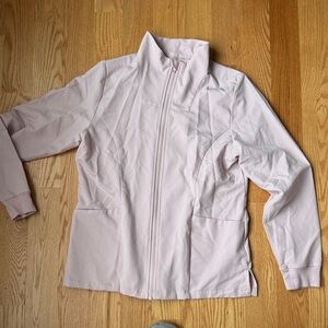 blush blossom mandala size Medium scrub jacket.